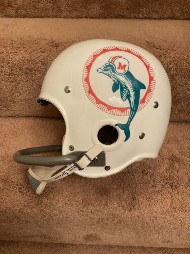 RIDDell Classic RK2 Suspension Football Helmet Miami Dolphins Garo Yepremian Sports Mem, Cards & Fan Shop:Fan Apparel & Souvenirs:Football-NFL Riddell