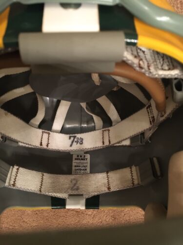 Riddell Kra-Lite RK2 Suspension Green Bay Packers Football Helmet Forrest Gregg Sports Mem, Cards & Fan Shop:Fan Apparel & Souvenirs:Football-NFL Riddell