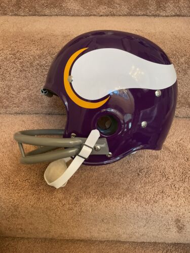 Minnesota Vikings Painted Horns RK2 Style Suspension Football Helmet Tarkenton Sports Mem, Cards & Fan Shop:Fan Apparel & Souvenirs:Football-NFL Riddell