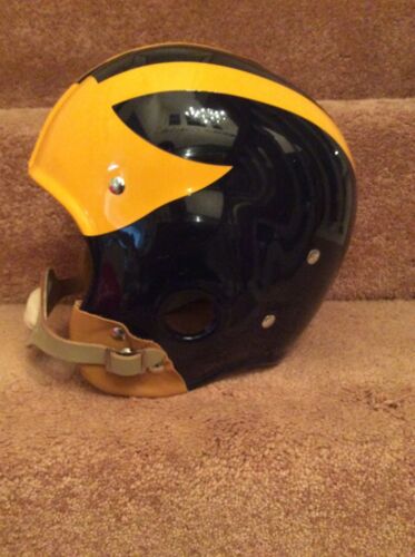 Michigan Wolverines 1947 National Champions Throwback RT Style Football Helmet Sports Mem, Cards & Fan Shop:Fan Apparel & Souvenirs:College-NCAA WESTBROOKSPORTSCARDS
