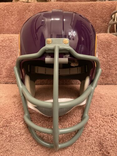 Minnesota Vikings Painted Horns RK Style Suspension Football Helmet Jim Marshall Sports Mem, Cards & Fan Shop:Fan Apparel & Souvenirs:Football-NFL WESTBROOKSPORTSCARDS   