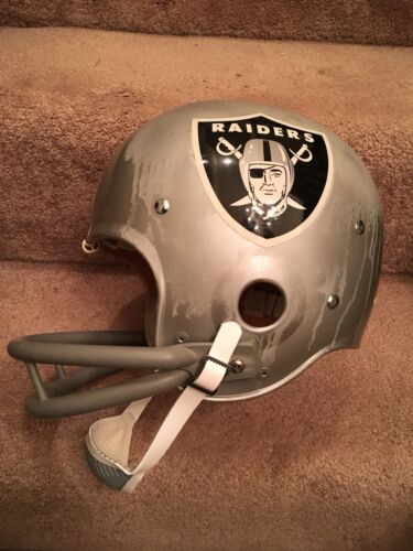 Vintage Riddell Kra-Lite TK2 Football Helmet-1971 Oakland Raiders George Blanda Sports Mem, Cards & Fan Shop:Fan Apparel & Souvenirs:Football-NFL WESTBROOKSPORTSCARDS   