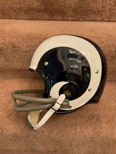Los Angeles Rams Painted Horns RK2 Style Suspension Football Helmet Maxie Baughn Sports Mem, Cards & Fan Shop:Fan Apparel & Souvenirs:Football-NFL Riddell   