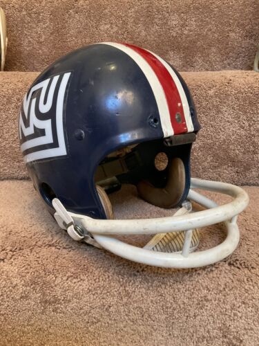 Vintage Riddell Kra-Lite Football Helmet 1975 New York Giants Disco NY Sports Mem, Cards & Fan Shop:Fan Apparel & Souvenirs:Football-NFL Riddell