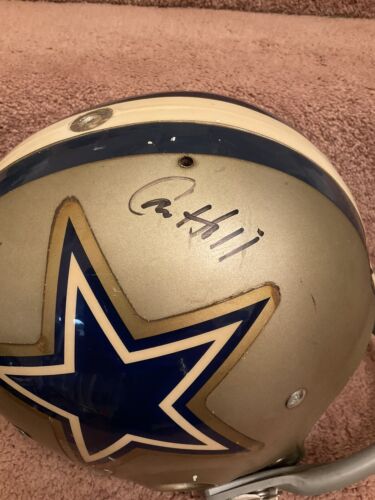 Calvin Hill Autographed Riddell Kra-Lite TK2 Football Helmet 1973 Dallas Cowboys Sports Mem, Cards & Fan Shop:Fan Apparel & Souvenirs:Football-NFL Riddell