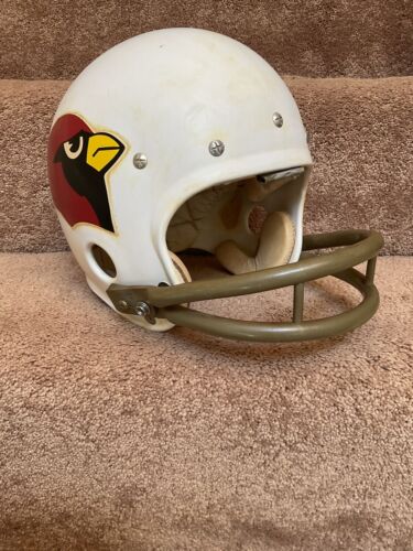 Vintage Game Used Rawlings HND Football Helmet St. Louis Cardinals Jim Otis? Sports Mem, Cards & Fan Shop:Fan Apparel & Souvenirs:Football-NFL Rawlings