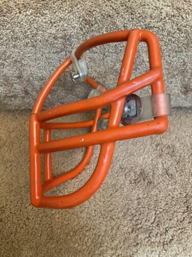 Vintage Riddell 1980s NOPO Football Helmet Lineman Orange 2-Dot Facemask USFL Sporting Goods:Team Sports:Football:Clothing, Shoes & Accessories:Helmets & Hats Riddell