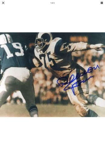 Los Angeles Rams Painted Horns RK2 Style Suspension Football Deacon Jones Sports Mem, Cards & Fan Shop:Fan Apparel & Souvenirs:Football-NFL Riddell