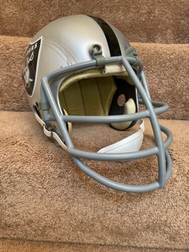 Vintage MacGregor Football Helmet Oakland Raiders Art Shell Gene Upshaw Sports Mem, Cards & Fan Shop:Fan Apparel & Souvenirs:Football-NFL MacGregor
