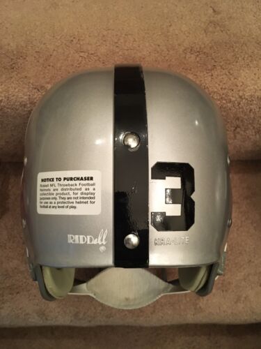 Riddell Kra-Lite RK2 Suspension 1967 Oakland Raiders Football Helmet- Lamonica Sports Mem, Cards & Fan Shop:Fan Apparel & Souvenirs:Football-NFL Riddell   