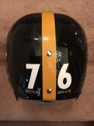 Riddell Kra-Lite RK2 Suspension Football Helmet 1963 Pittsburgh Steelers Playoff Sports Mem, Cards & Fan Shop:Fan Apparel & Souvenirs:Football-NFL Riddell