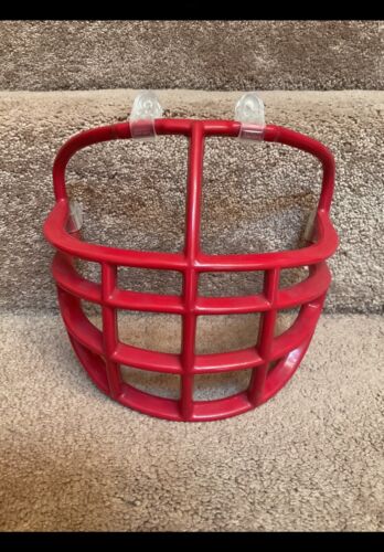 Vintage Red Riddell 1990s Double Wire Kra-Lite NJOP Football Helmet Facemask Sporting Goods:Team Sports:Football:Clothing, Shoes & Accessories:Helmets & Hats Riddell