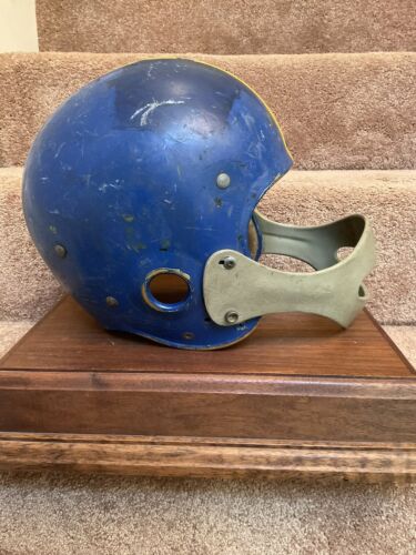 ORIGINAL Vintage 1950s 2-Bar Facemask Suspension Helmet Kra-Lite Rare FA SAF Sports Mem, Cards & Fan Shop:Game Used Memorabilia:Football-NFL:Helmet WESTBROOKSPORTSCARDS