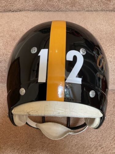 Vintage RARE Rawlings HND-9 Ridge Football Helmet Pittsburgh Steelers Bradshaw Sports Mem, Cards & Fan Shop:Fan Apparel & Souvenirs:Football-NFL Rawlings