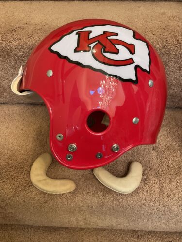Vintage 1970s TK2 Riddell Kra-Lite II Football Helmet Kansas City Chiefs Sports Mem, Cards & Fan Shop:Fan Apparel & Souvenirs:Football-NFL Riddell