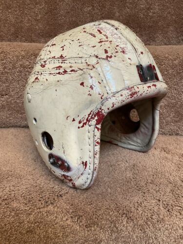 MacGregor Authentic H612 Leather Suspension Football Helmet Large Size Sports Mem, Cards & Fan Shop:Fan Apparel & Souvenirs:Football-NFL MacGregor