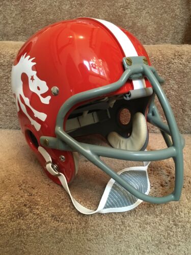 Riddell Kra-Lite RK2 Suspension Football Helmet 1963 Denver Broncos Cowcatcher Sports Mem, Cards & Fan Shop:Fan Apparel & Souvenirs:Football-NFL Riddell   