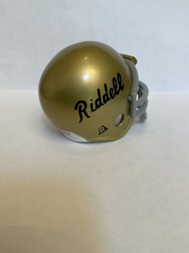 Gold Riddell 1950s Riddell Script Pocket Pro Helmet from Series 2 Throwback Set Sports Mem, Cards & Fan Shop:Fan Apparel & Souvenirs:Football-NFL Riddell   