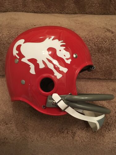 Riddell Kra-Lite RK2 Suspension Football Helmet 1963 Denver Broncos Crazy Horse Sports Mem, Cards & Fan Shop:Fan Apparel & Souvenirs:Football-NFL Riddell   