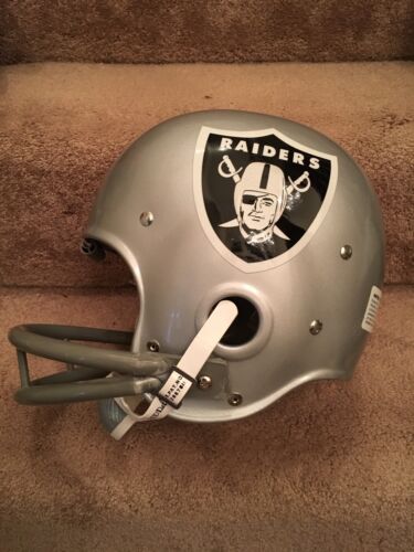 Riddell Kra-Lite RK2 Suspension 1967 Oakland Raiders Football Helmet- – WESTBROOKSPORTSCARDS Riddell Kra-Lite RK2 Suspension 1967 Oakland Raiders Football Helmet- – WESTBROOKSPORTSCARDS