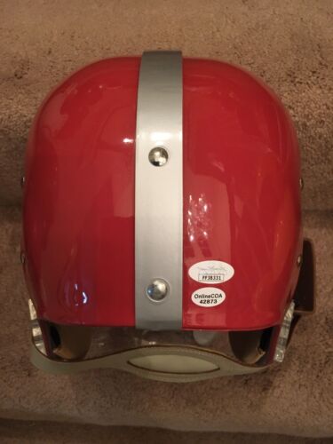 Y. A. Tittle Autographed Signed San Francisco 49ers Football Helmet HOF JSA COA Sports Mem, Cards & Fan Shop:Game Used Memorabilia:Football-NFL:Helmet WESTBROOKSPORTSCARDS   