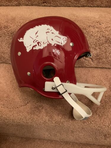 Riddell Kra-Lite RK2 Football Helmet 1964 Arkansas Razorbacks National Champions Sports Mem, Cards & Fan Shop:Fan Apparel & Souvenirs:College-NCAA Riddell   