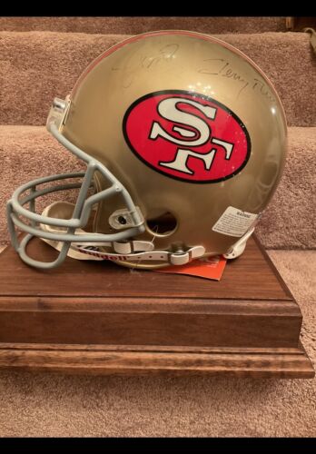 Vintage Riddell VSR-4 Football Helmet San Francisco 49ers Montana Rice Autograph Sports Mem, Cards & Fan Shop:Fan Apparel & Souvenirs:Football-NFL Riddell