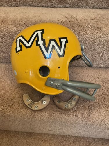 Vintage Riddell 1969-1975 Kra-Lite-8 TK2 Football Helmet Missouri Western State Sports Mem, Cards & Fan Shop:Fan Apparel & Souvenirs:Football-NFL Riddell   