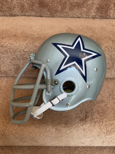 Bob Lilly Autographed Stats RK2 Dallas Cowboys Football Helmet Authentic Paint Sports Mem, Cards & Fan Shop:Fan Apparel & Souvenirs:Football-NFL Riddell