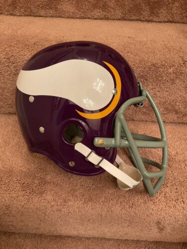 Minnesota Vikings Painted Horns RK Style Suspension Football Helmet Jim Marshall Sports Mem, Cards & Fan Shop:Fan Apparel & Souvenirs:Football-NFL WESTBROOKSPORTSCARDS   