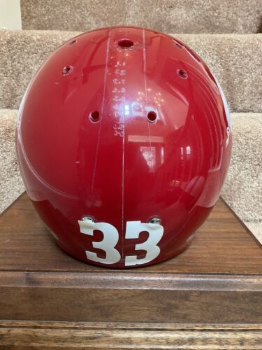 Arkansas Razorbacks 1969 MacGregor Clear Shell Football Helmet Bill Burnett Sports Mem, Cards & Fan Shop:Game Used Memorabilia:College-NCAA WESTBROOKSPORTSCARDS