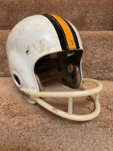Maryland Terrapins 1958 Authentic Game Used Riddell Kra-Lite RK4 Football Helmet Sports Mem, Cards & Fan Shop:Fan Apparel & Souvenirs:College-NCAA Riddell
