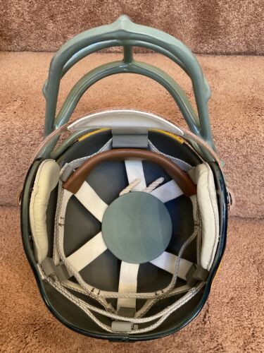 Los Angeles Rams Throwback RK4 Football Helmet Painted Horns 1950s Cowcatcher Sports Mem, Cards & Fan Shop:Fan Apparel & Souvenirs:Football-NFL WESTBROOKSPORTSCARDS