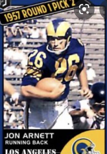 Los Angeles Rams Throwback RK4 Football Helmet Painted Horns 1950s Cowcatcher Sports Mem, Cards & Fan Shop:Fan Apparel & Souvenirs:Football-NFL WESTBROOKSPORTSCARDS