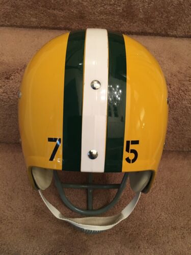 TK2 Style Football Helmet 1962-67 Green Bay Packers Forrest Gregg Sports Mem, Cards & Fan Shop:Autographs-Original:Football-NFL:Helmets WESTBROOKSPORTSCARDS