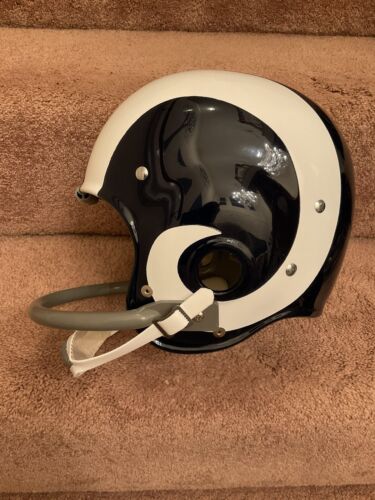 Los Angeles Rams Painted Horns RK2 Style Suspension Football Helmet Roman Gabriel Sports Mem, Cards & Fan Shop:Fan Apparel & Souvenirs:Football-NFL Riddell