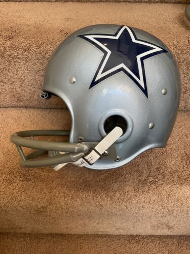 Riddell Kra-Lite Football Helmet-1967 Dallas Cowboys Autographed Mel Renfro COA Sports Mem, Cards & Fan Shop:Autographs-Original:Football-NFL:Helmets WESTBROOKSPORTSCARDS