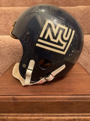New York Giants Disco NY Decals Vintage Riddell 1975 PAC3 Football Helmet Sports Mem, Cards & Fan Shop:Fan Apparel & Souvenirs:Football-NFL Riddell