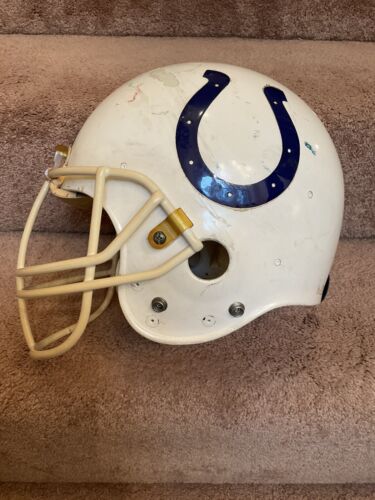 Original Riddell AF2 Indianapolis Colts Football Helmet Game Used NOPDW Facemask Sports Mem, Cards & Fan Shop:Fan Apparel & Souvenirs:Football-NFL Riddell