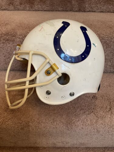 Original Riddell AF2 Indianapolis Colts Football Helmet Game Used NOPDW Facemask Sports Mem, Cards & Fan Shop:Fan Apparel & Souvenirs:Football-NFL Riddell   