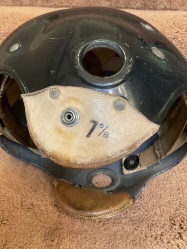Riddell 1950s RT2 Football Helmet Blue Under Clear Shell Baltimore Colts Shula Sports Mem, Cards & Fan Shop:Fan Apparel & Souvenirs:Football-NFL Riddell