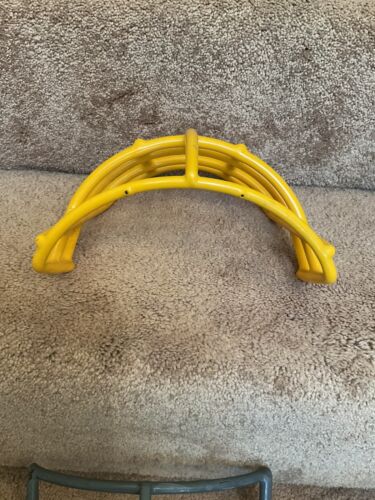Vintage Riddell 1980s NJOP Football Helmet Yellow Gold 3-Dot Facemask USFL Sporting Goods:Team Sports:Football:Clothing, Shoes & Accessories:Helmets & Hats Riddell