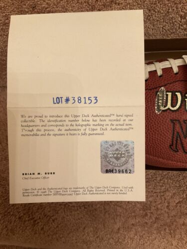 TONY DORSETT DALLAS COWBOYS SIGNED AUTOGRAPHED NFL Pee Wee Football UDA RARE! Sports Mem, Cards & Fan Shop:Autographs-Original:Football-NFL:Balls WESTBROOKSPORTSCARDS