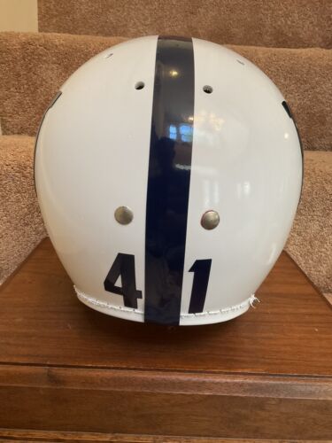 Vintage MacGregor Football Helmet Baltimore Colts Tom Matte Not Clear Shell Sports Mem, Cards & Fan Shop:Fan Apparel & Souvenirs:College-NCAA MacGregor