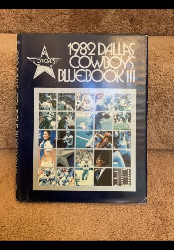 Tony Dorsett Autographed 1982 Dallas Cowboys Blue Book III Media Guide Fan Book Sports Mem, Cards & Fan Shop:Autographs-Original:Football-NFL:Other Autographed NFL Items WESTBROOKSPORTSCARDS