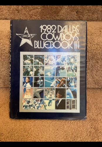 Tony Dorsett Autographed 1982 Dallas Cowboys Blue Book III Media Guide Fan Book Sports Mem, Cards & Fan Shop:Autographs-Original:Football-NFL:Other Autographed NFL Items WESTBROOKSPORTSCARDS   