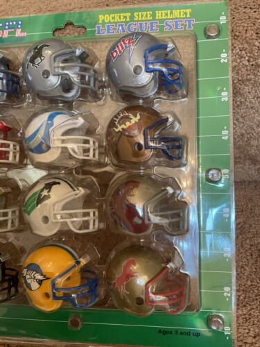 Original 1984 Riddell USFL Pocket Pro Helmet Set United States Football League Sports Mem, Cards & Fan Shop:Fan Apparel & Souvenirs:Football-Other Riddell