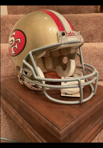 Vintage Riddell VSR-4 Football Helmet San Francisco 49ers Montana Rice Autograph Sports Mem, Cards & Fan Shop:Fan Apparel & Souvenirs:Football-NFL Riddell   