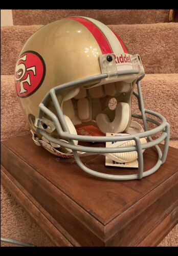 Vintage Riddell VSR-4 Football Helmet San Francisco 49ers Montana Rice Autograph Sports Mem, Cards & Fan Shop:Fan Apparel & Souvenirs:Football-NFL Riddell