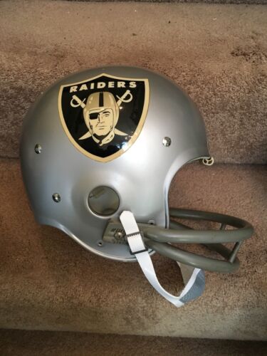 Vintage Riddell Kra-Lite TK2 Football Helmet-1973 Oakland Raiders Cliff Branch Sports Mem, Cards & Fan Shop:Fan Apparel & Souvenirs:Football-NFL WESTBROOKSPORTSCARDS   